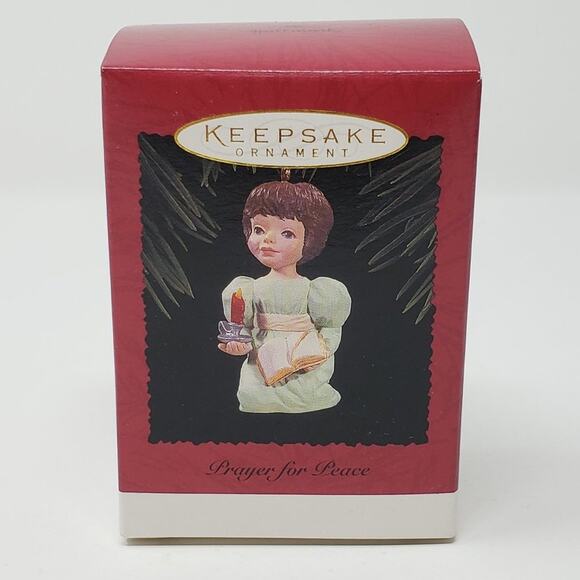 1996 Hallmark Payer for Peace Handcrafted Keepsake Holiday Christmas Ornament. - Picture 1 of 8
